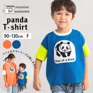 【キッズ&ママサイズ】ami amie : パンダTシャツ/261009