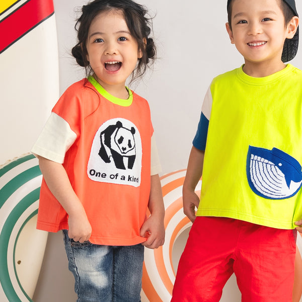 【キッズ&ママサイズ】ami amie : パンダTシャツ/261009