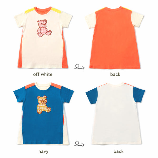 ami amie : キズクマTシャツワンピース/261010