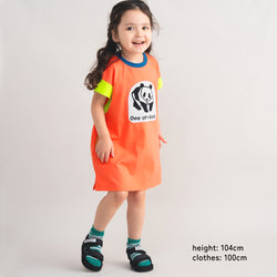 ami amie : パンダフレンチスリーブTシャツワンピース/261011