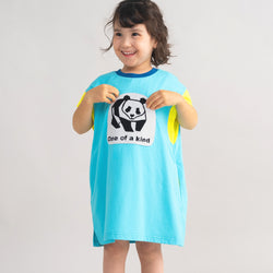ami amie : パンダフレンチスリーブTシャツワンピース/261011