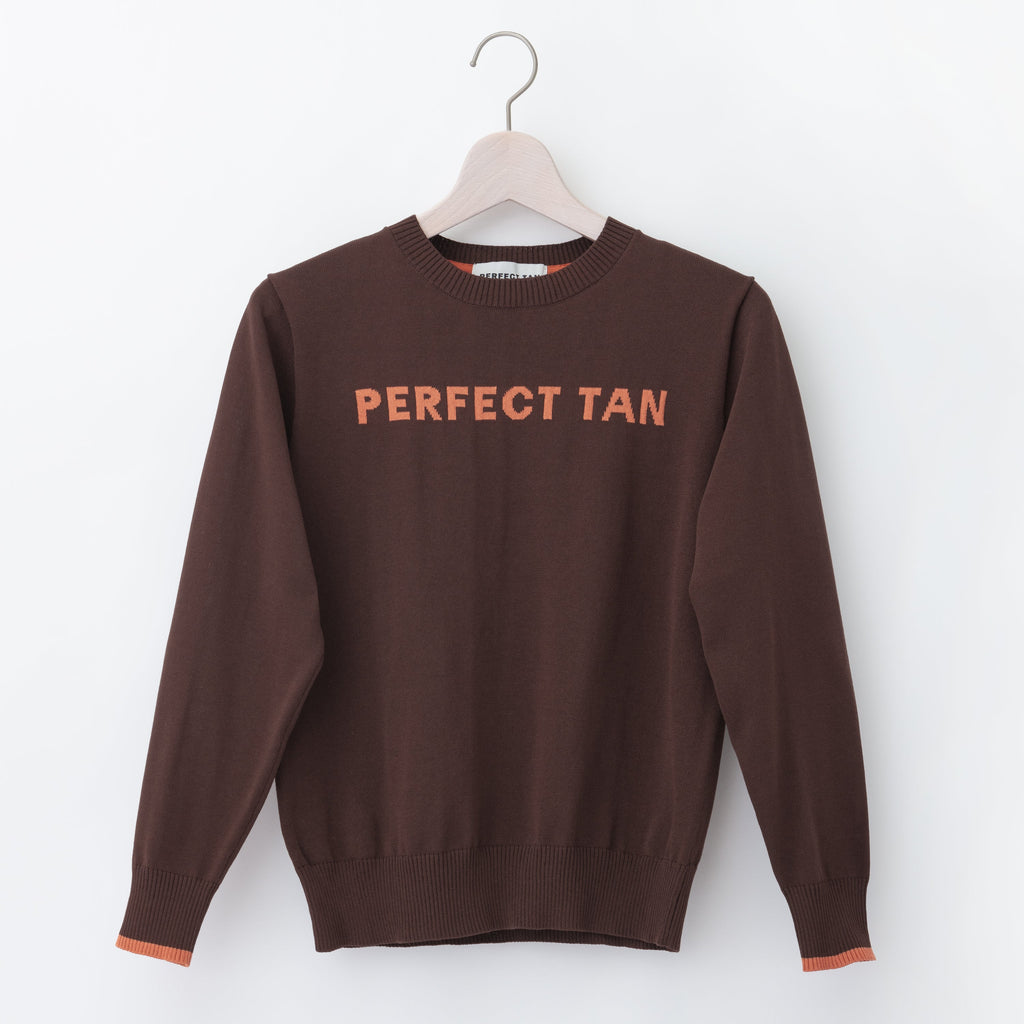PERFECT TAN｜《SALE》ハリーストレッチ 12Gニット ロゴトップス〈WOMENS〉