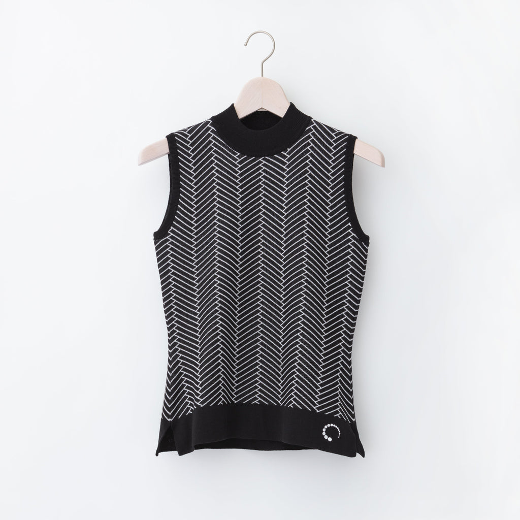 《SALE》ハリーストレッチ 12G ジャガードニット ベスト〈WOMENS〉