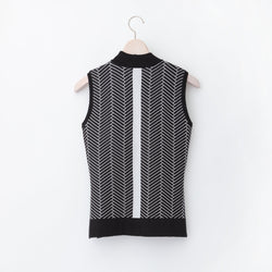 《SALE》ハリーストレッチ 12G ジャガードニット ベスト〈WOMENS〉