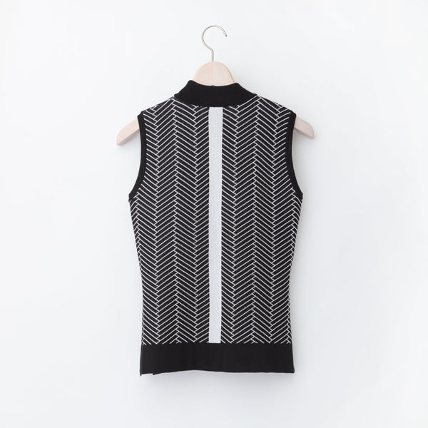 《SALE》ハリーストレッチ 12G ジャガードニット ベスト〈WOMENS〉