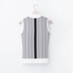 《SALE》ハリーストレッチ 12G ジャガードニット ベスト〈WOMENS〉