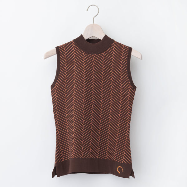 《SALE》ハリーストレッチ 12G ジャガードニット ベスト〈WOMENS〉