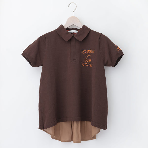 PERFECT TAN｜《SALE》ハイゲージニットポロ バックフレアトップス〈WOMENS〉