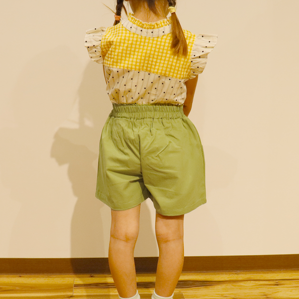 ami amie : タックカラーショートパンツ/990006