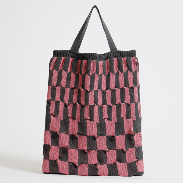 marusawa:D'eco Bag/和紙糸xリサイクルポリエステル　凸凹（デコボコ）ニットバッグ