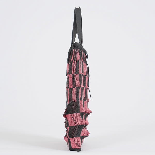marusawa:D'eco Bag/和紙糸xリサイクルポリエステル　凸凹（デコボコ）ニットバッグ