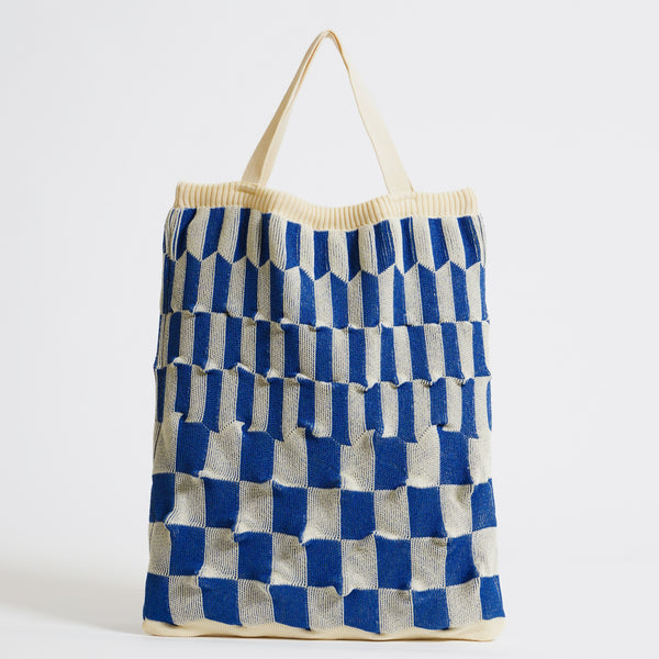 marusawa:D'eco Bag/和紙糸xリサイクルポリエステル　凸凹（デコボコ）ニットバッグ