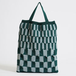 marusawa:D'eco Bag/和紙糸xリサイクルポリエステル　凸凹（デコボコ）ニットバッグ
