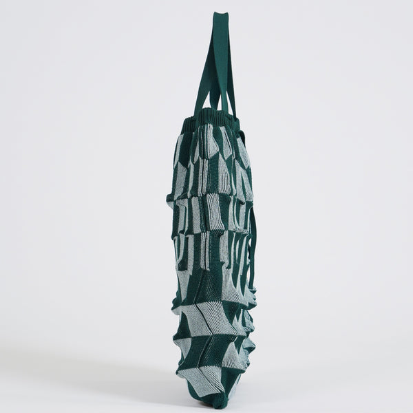 marusawa:D'eco Bag/和紙糸xリサイクルポリエステル　凸凹（デコボコ）ニットバッグ