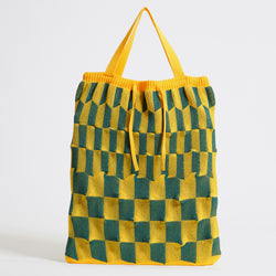 marusawa:D'eco Bag/和紙糸xリサイクルポリエステル　凸凹（デコボコ）ニットバッグ