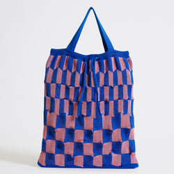 marusawa:D'eco Bag/和紙糸xリサイクルポリエステル　凸凹（デコボコ）ニットバッグ