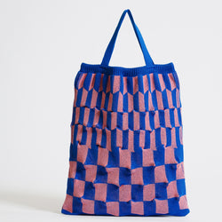 marusawa:D'eco Bag/和紙糸xリサイクルポリエステル　凸凹（デコボコ）ニットバッグ
