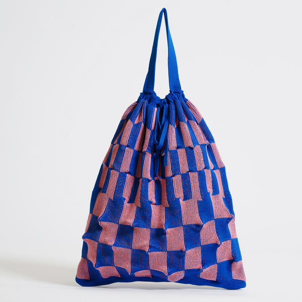 marusawa:D'eco Bag/和紙糸xリサイクルポリエステル　凸凹（デコボコ）ニットバッグ
