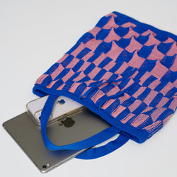 marusawa:D'eco Bag/和紙糸xリサイクルポリエステル　凸凹（デコボコ）ニットバッグ