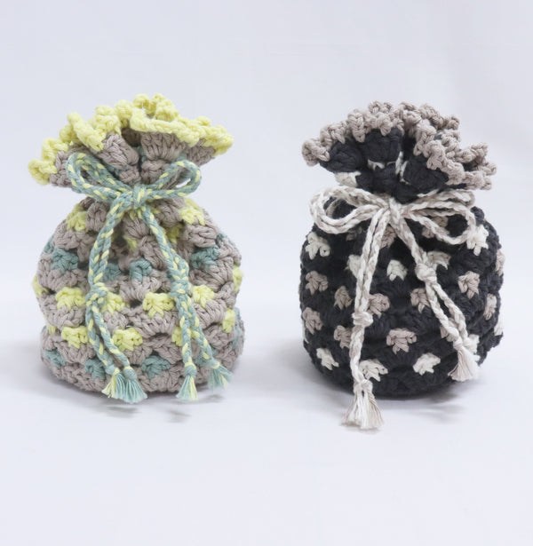 sawada itto：サワダイット-デジタル編み図2110yn-7-巾着ポーチ