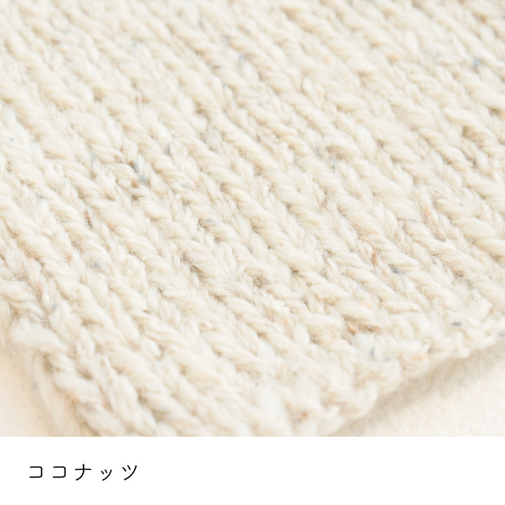 キャンディ ココナッツ 棒針編みの編み地
