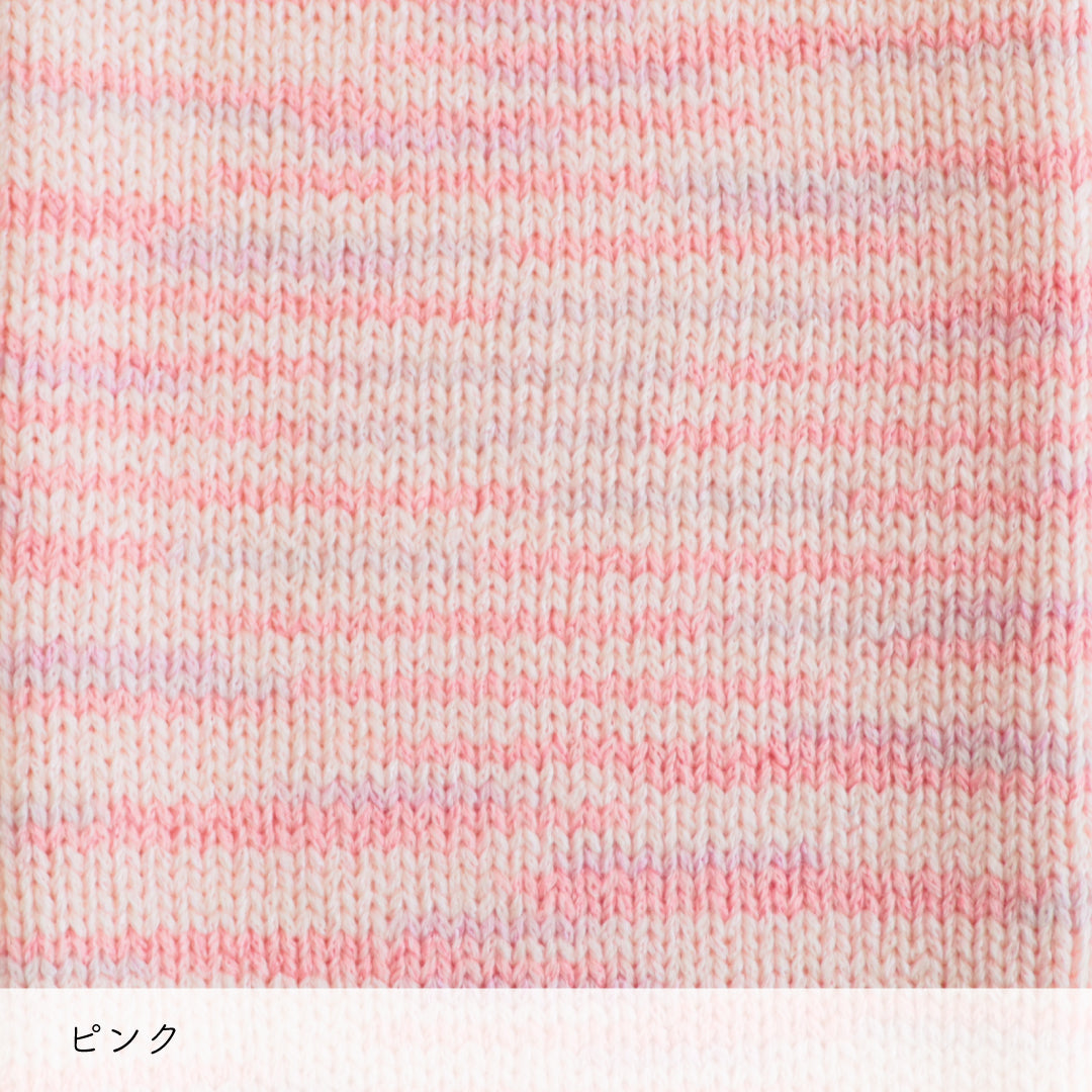 Lumelt-ルメルト- ピンク 棒針編みの編み地