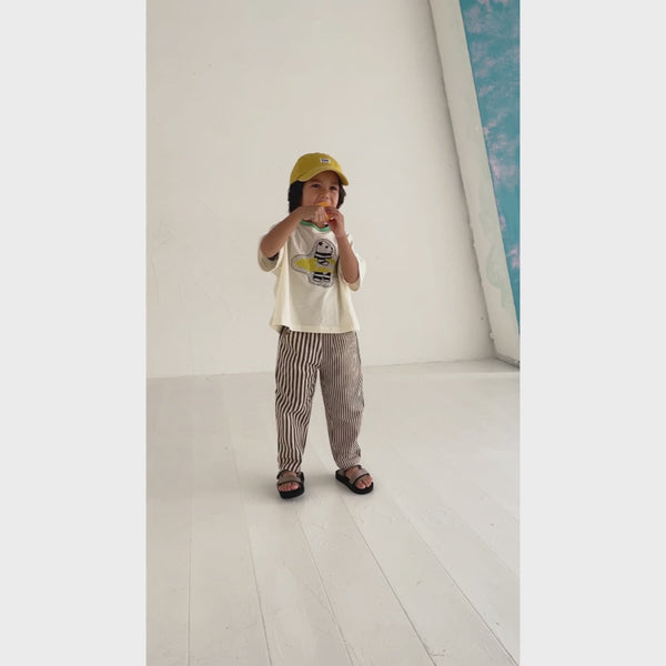 ami amie : パンダサーファーワイドTシャツ/241014