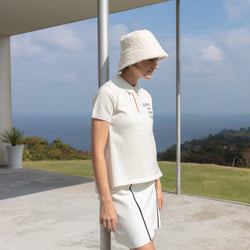PERFECT TAN｜《SALE》ハイゲージニットポロ バックフレアトップス〈WOMENS〉