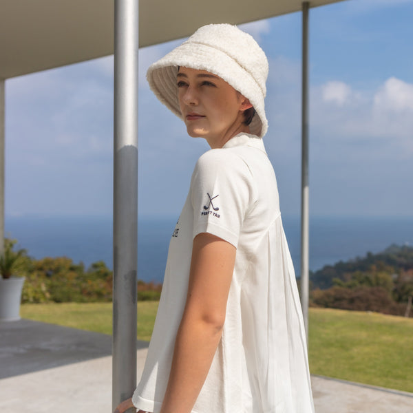 PERFECT TAN｜《SALE》ハイゲージニットポロ バックフレアトップス〈WOMENS〉