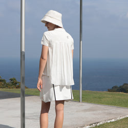 PERFECT TAN｜《SALE》ハイゲージニットポロ バックフレアトップス〈WOMENS〉