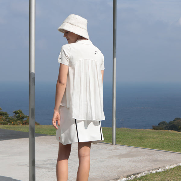 PERFECT TAN｜《SALE》ハイゲージニットポロ バックフレアトップス〈WOMENS〉