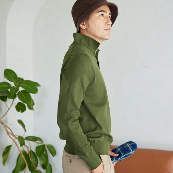 PERFECT TAN｜《SALE》ロングスリーブアーガイルポロシャツ〈MENS〉