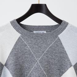PERFECT TAN｜《SALE》アーガイルインターシャプルオーバー〈MENS〉
