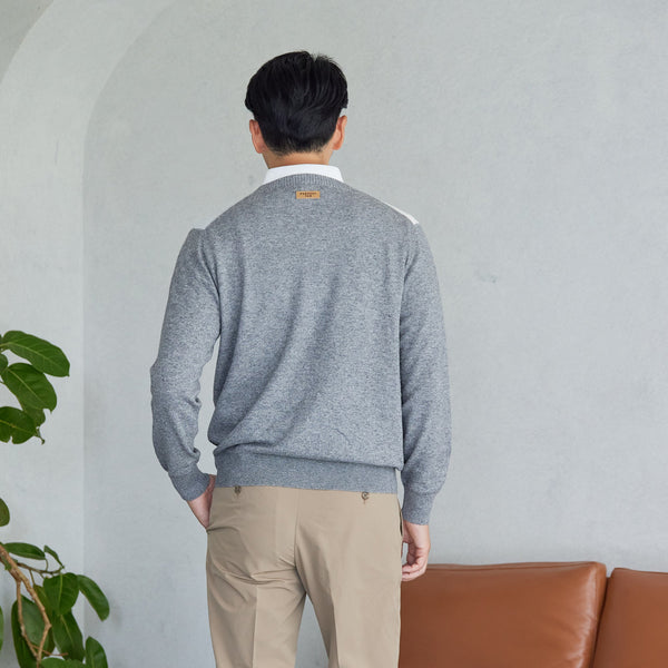 PERFECT TAN｜《SALE》アーガイルインターシャプルオーバー〈MENS〉
