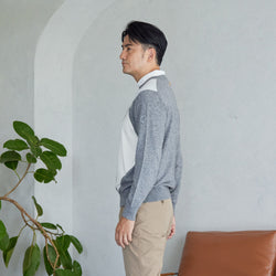 PERFECT TAN｜《SALE》アーガイルインターシャプルオーバー〈MENS〉