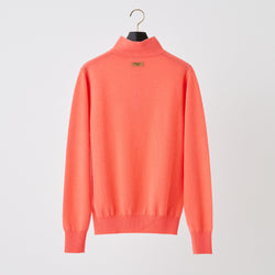 PERFECT TAN｜《SALE》カシミヤハーフジップ刺繍プルオーバー〈MENS〉