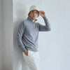 PERFECT TAN｜《SALE》カシミヤハーフジップ刺繍プルオーバー〈MENS〉