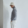 PERFECT TAN｜《SALE》カシミヤハーフジップ刺繍プルオーバー〈MENS〉