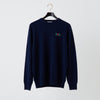 PERFECT TAN｜《SALE》カシミヤクルーネック刺繍プルオーバー〈MENS〉