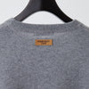 PERFECT TAN｜《SALE》カシミヤクルーネック刺繍プルオーバー〈MENS〉