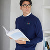 PERFECT TAN｜《SALE》カシミヤクルーネック刺繍プルオーバー〈MENS〉
