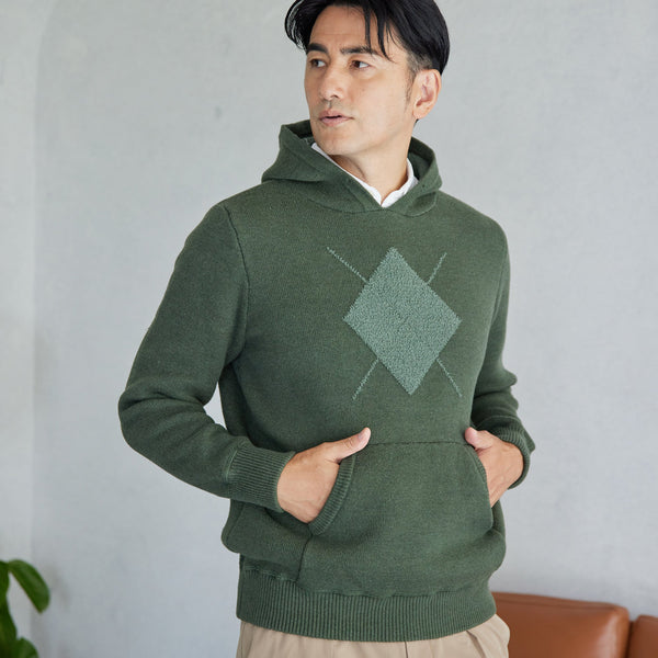 PERFECT TAN｜《SALE》アーガイルモールパーカー〈MENS〉