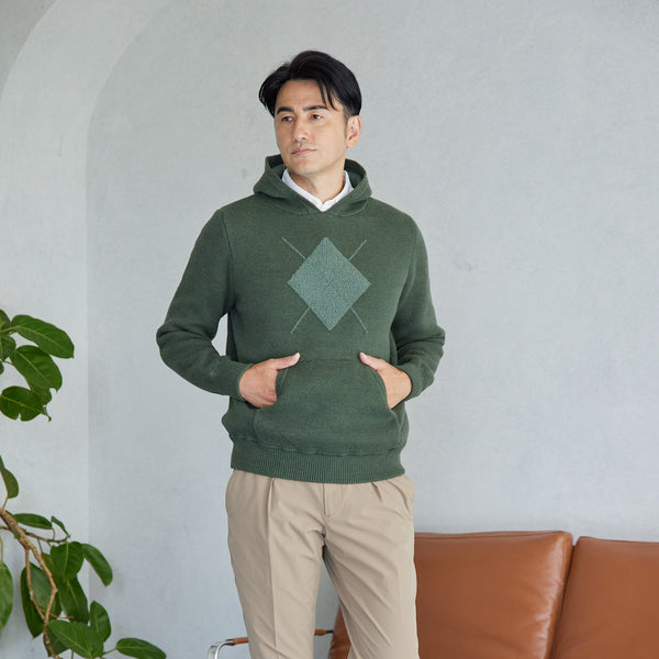 PERFECT TAN｜《SALE》アーガイルモールパーカー〈MENS〉
