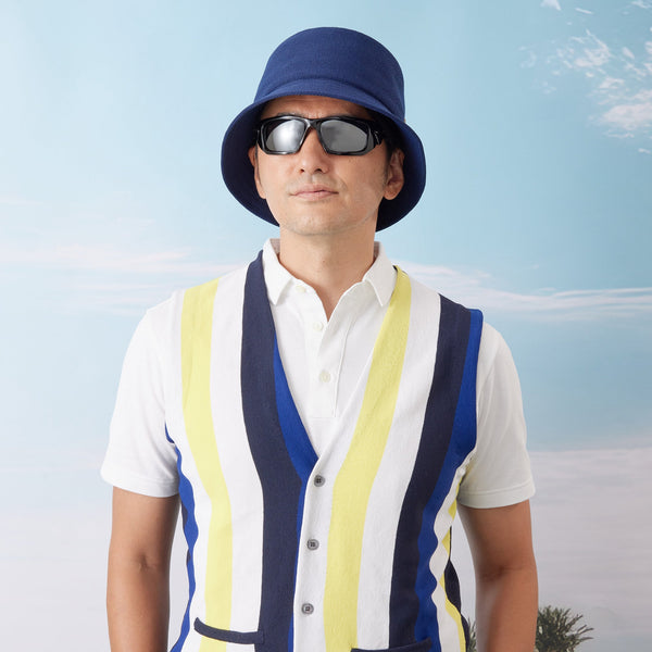 PERFECT TAN｜《SALE》ニットバケットハット(無地)〈MENS〉