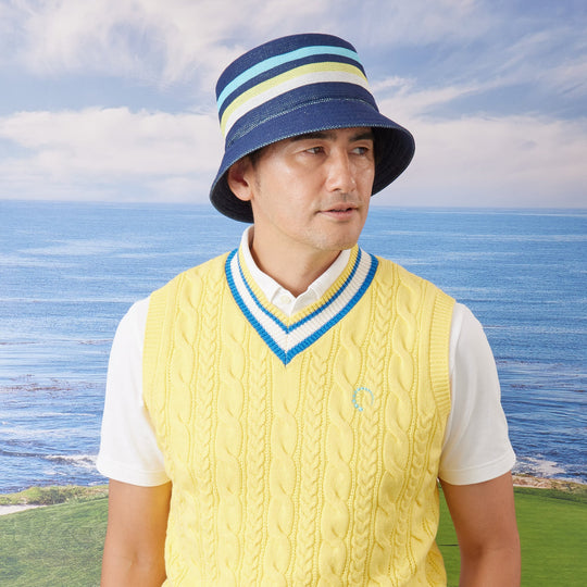 PERFECT TAN｜《SALE》マルチボーダーニットバケットハット〈MENS〉