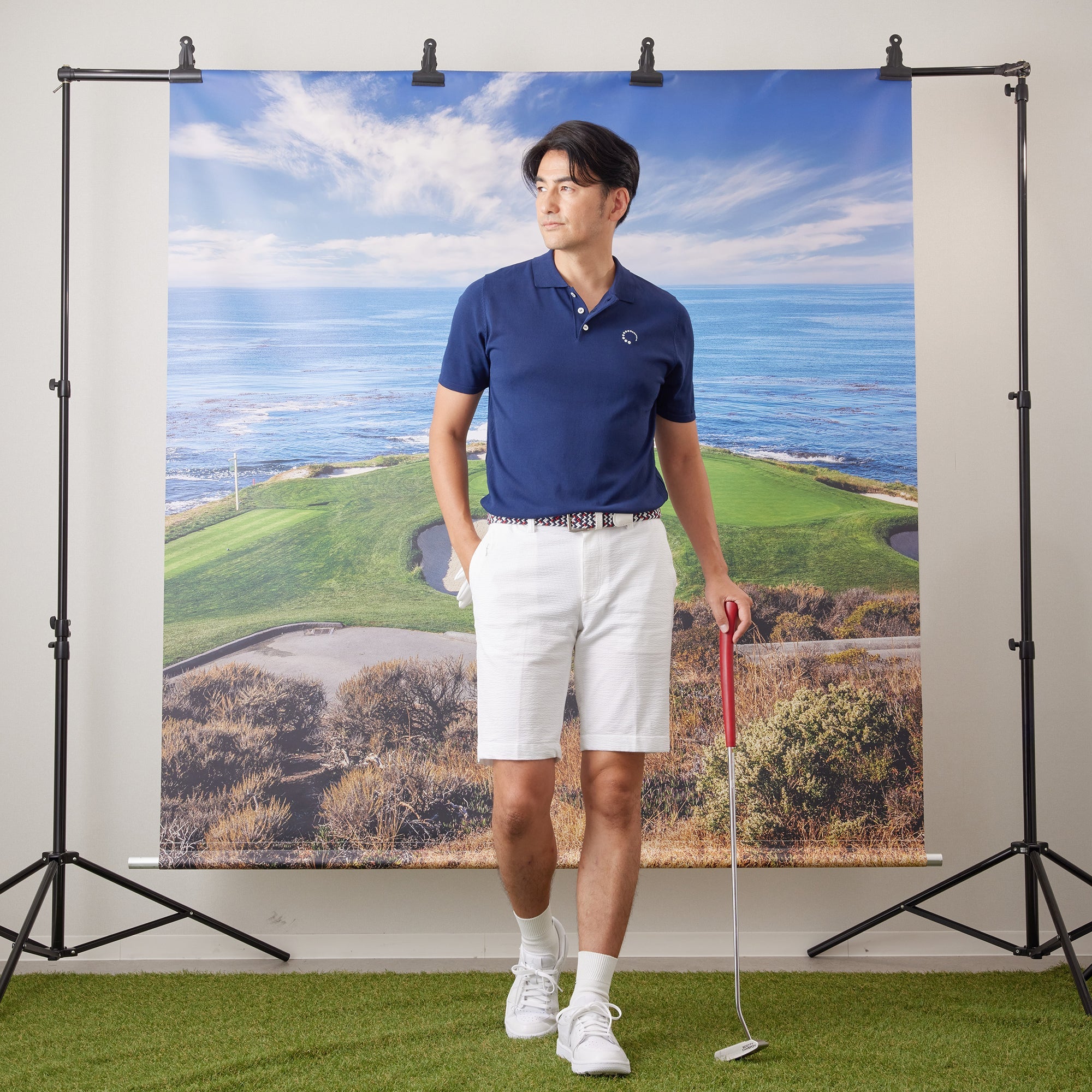 PERFECT TAN｜《SALE》ビームニットポロシャツ〈MENS〉