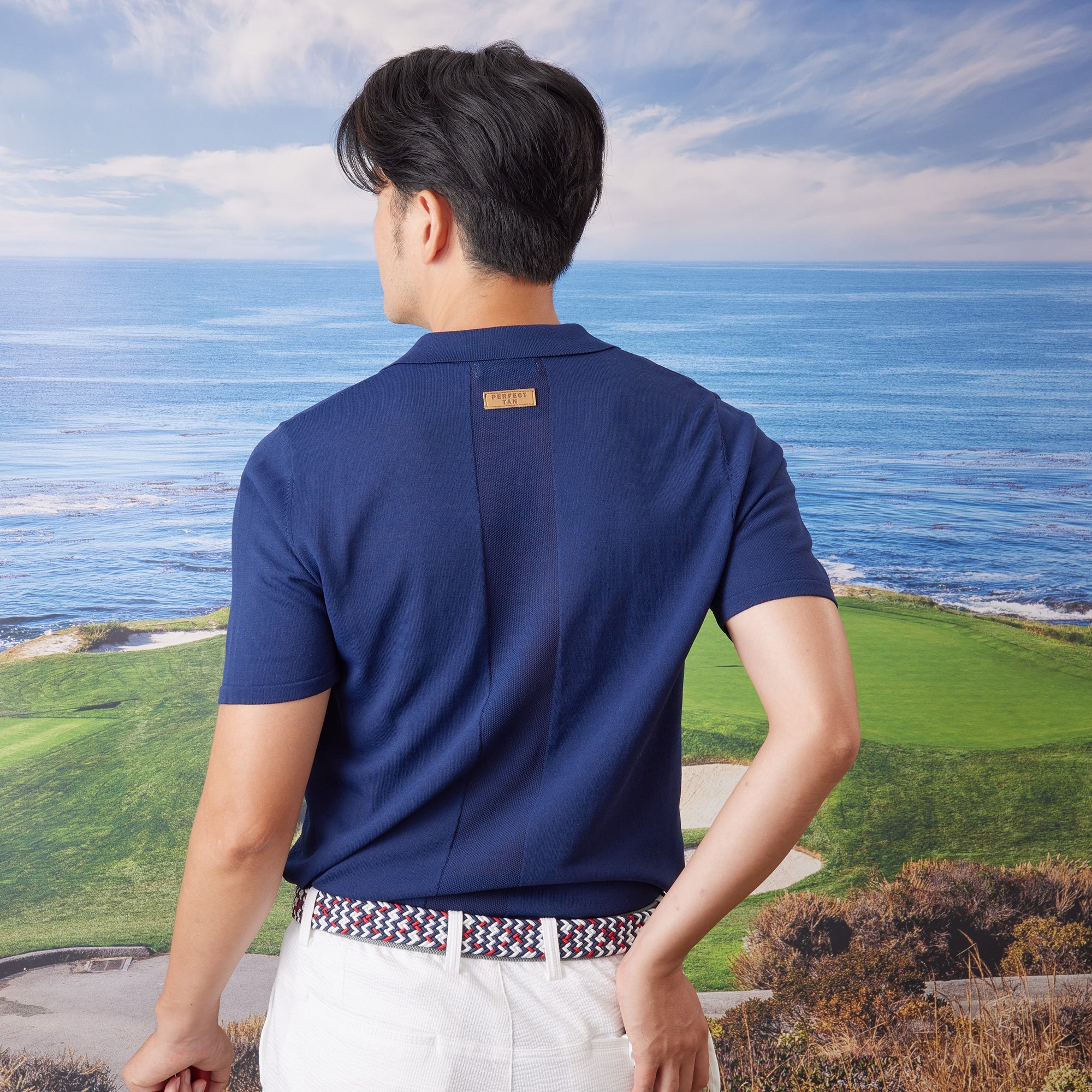PERFECT TAN｜《SALE》ビームニットポロシャツ〈MENS〉