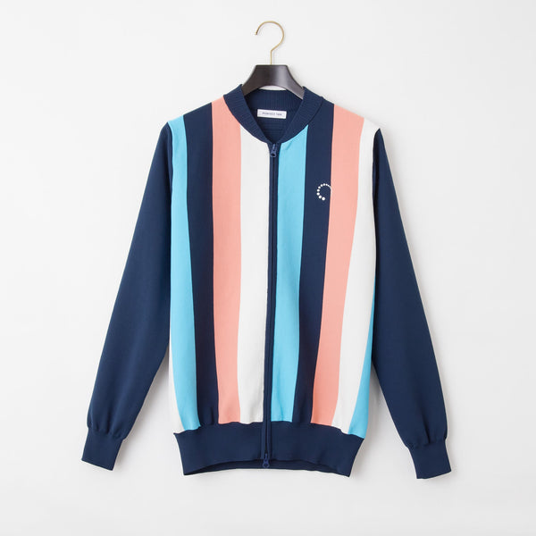 PERFECT TAN｜《SALE》マルチストライプテック ジップアップジャケット〈MENS〉