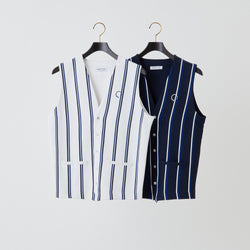 PERFECT TAN｜《SALE》ストライプテックニットベスト〈MENS〉