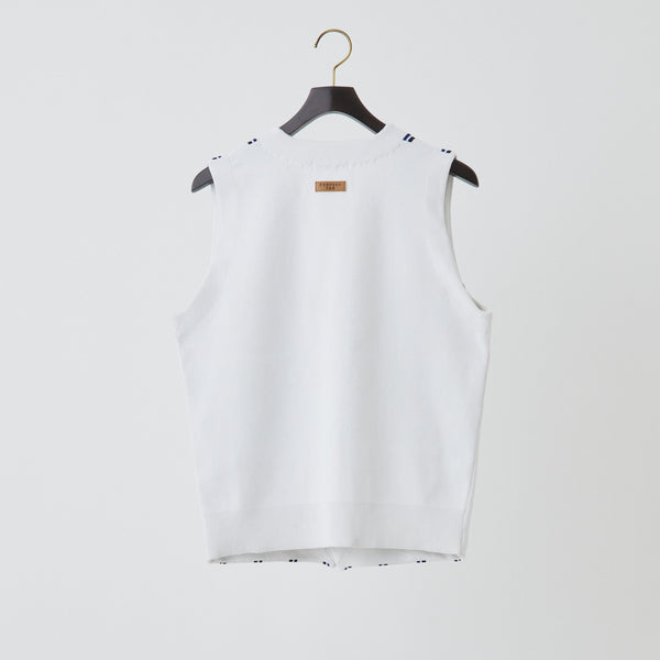PERFECT TAN｜《SALE》ストライプテックニットベスト〈MENS〉